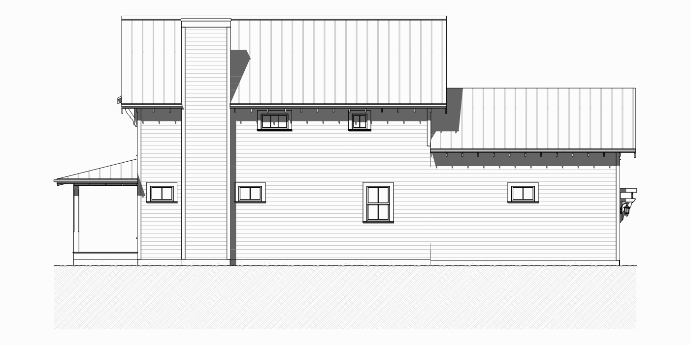 Home Plan Right Elevation of this 3-Bedroom,2153 Sq Ft Plan -168-1125