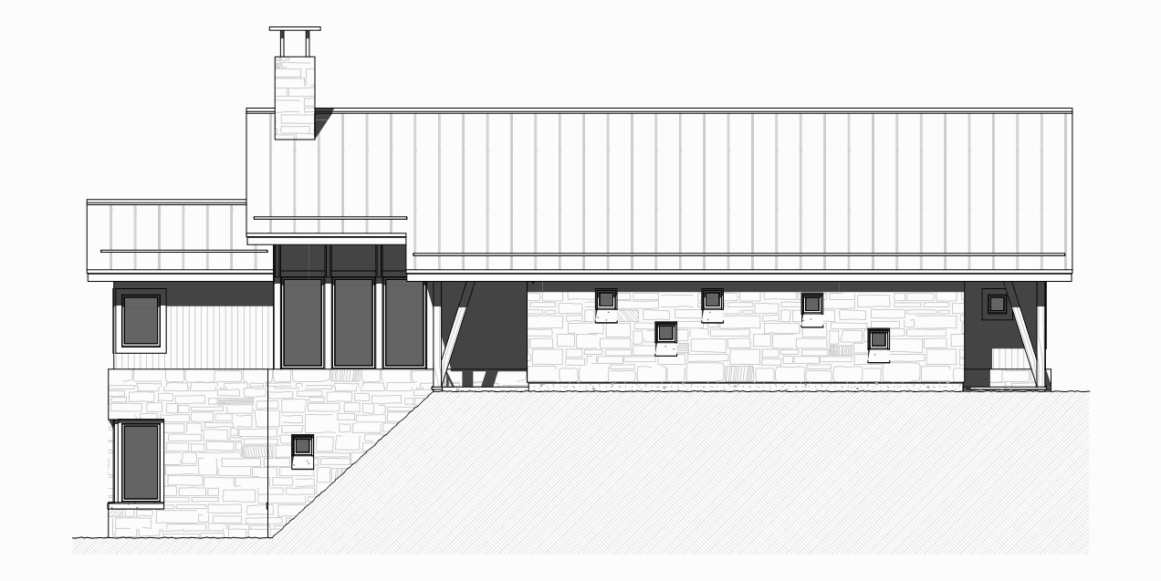 Home Plan Front Elevation of this 3-Bedroom,3206 Sq Ft Plan -168-1127