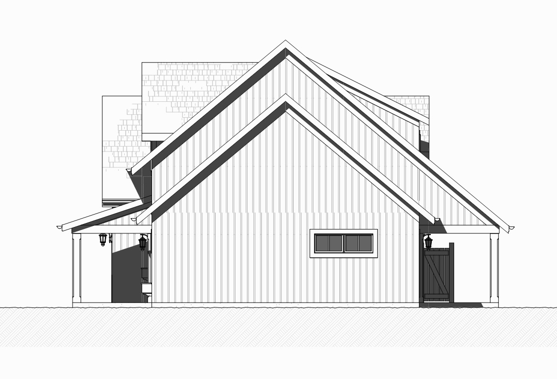 Home Plan Right Elevation of this 3-Bedroom,1930 Sq Ft Plan -168-1129