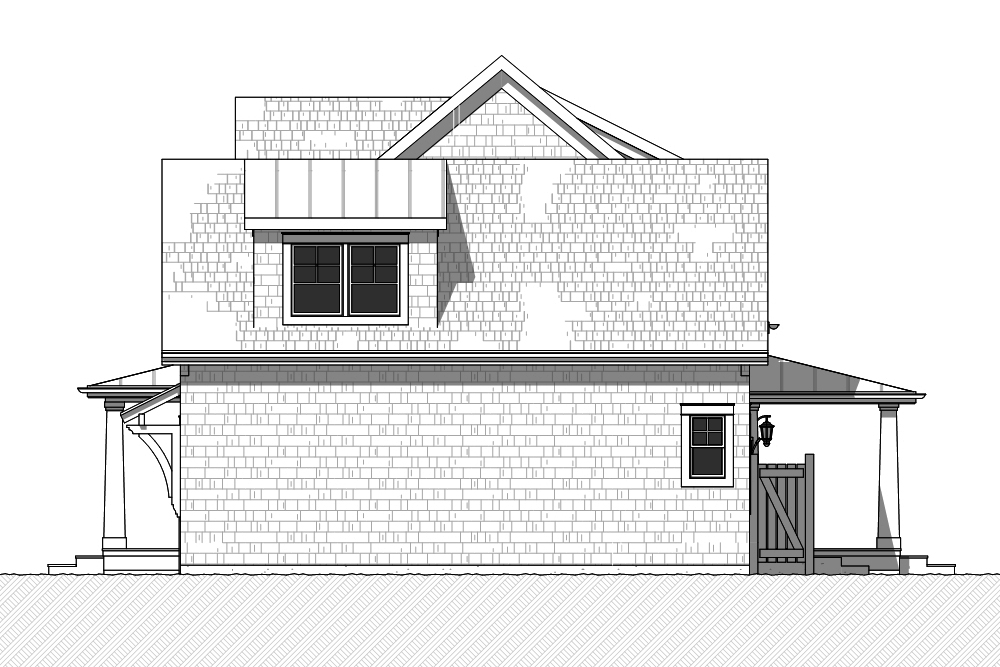 Home Plan Left Elevation of this 3-Bedroom,2360 Sq Ft Plan -168-1135