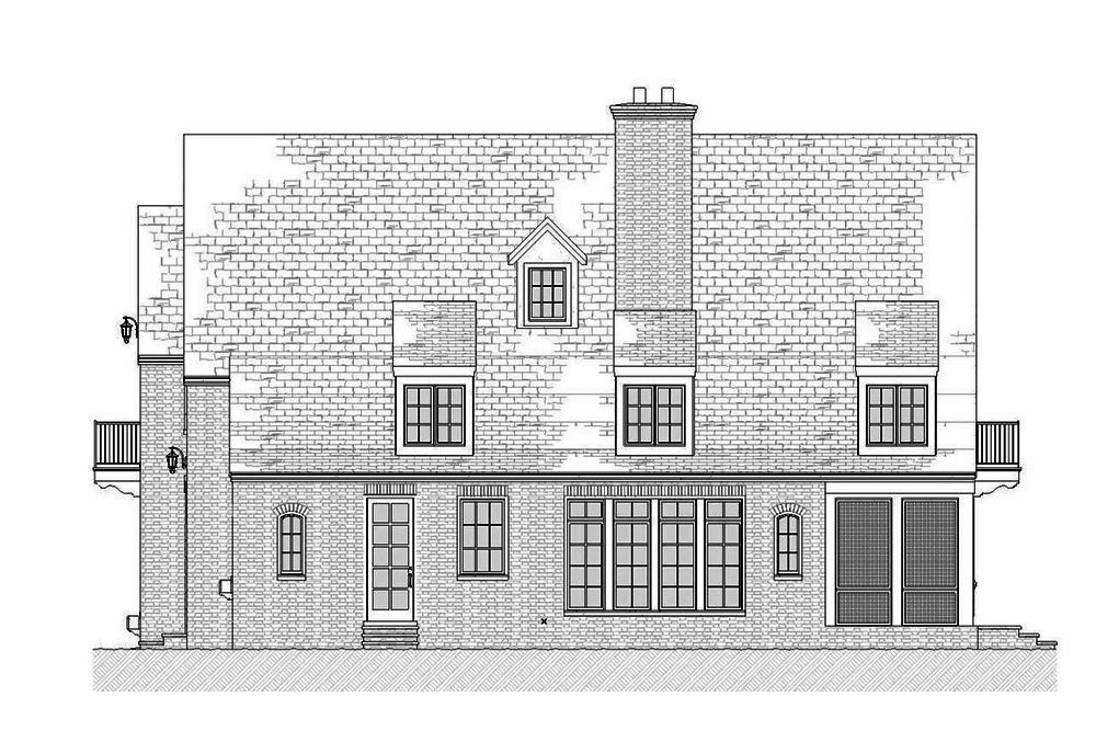 Home Plan Right Elevation of this 3-Bedroom,3331 Sq Ft Plan -168-1137