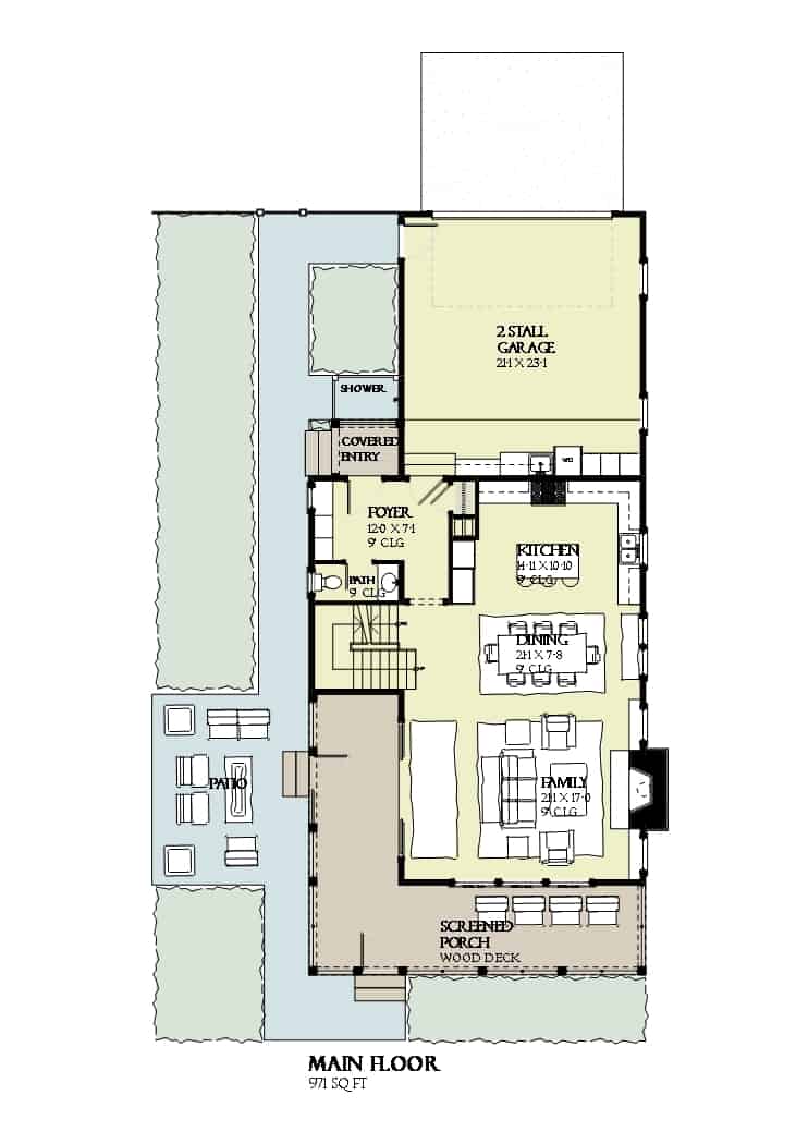Main Level of Coastal Plan #168-1143