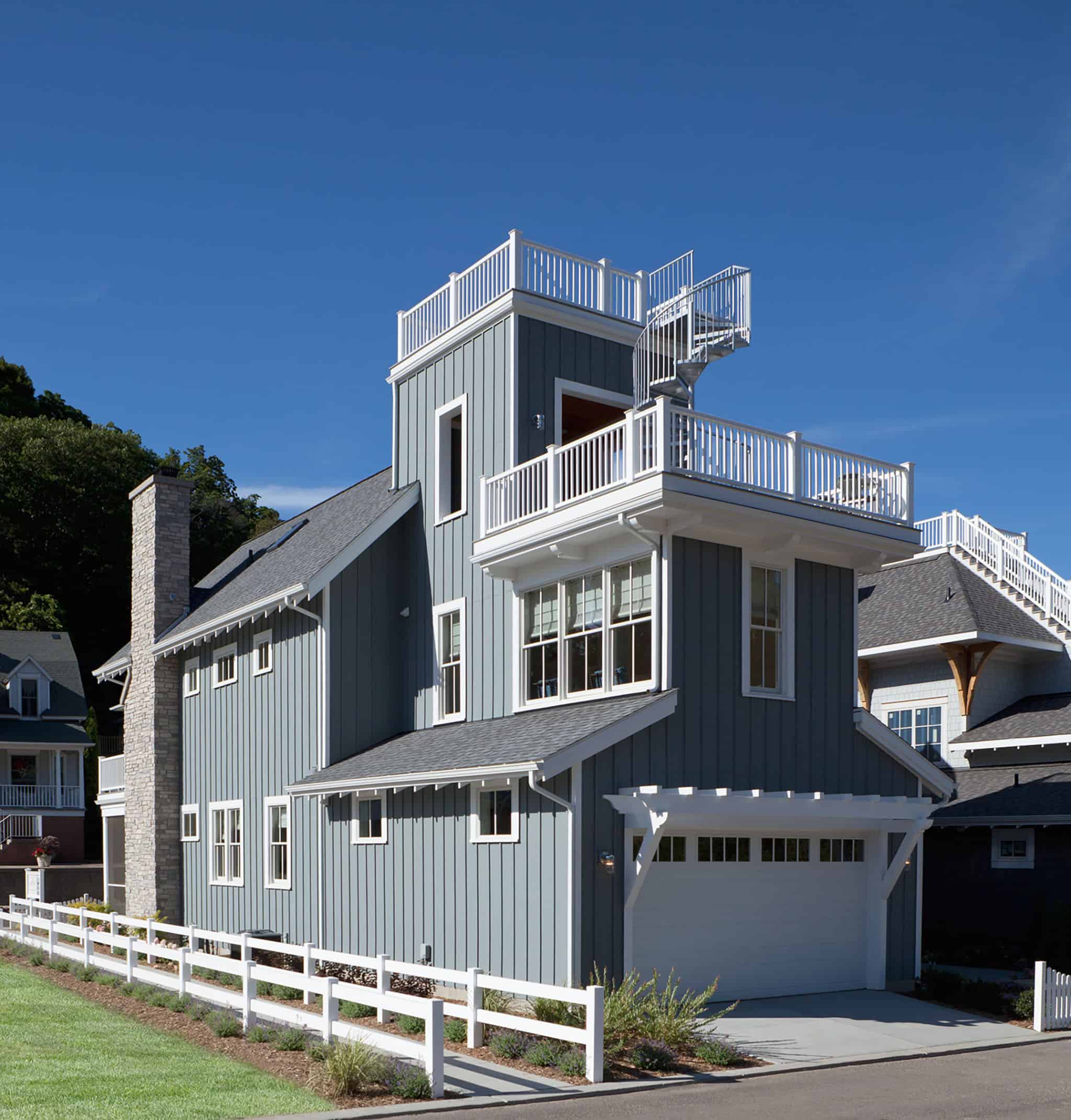 Rear View of this 4-Bedroom,3479 Sq Ft Plan -168-1143