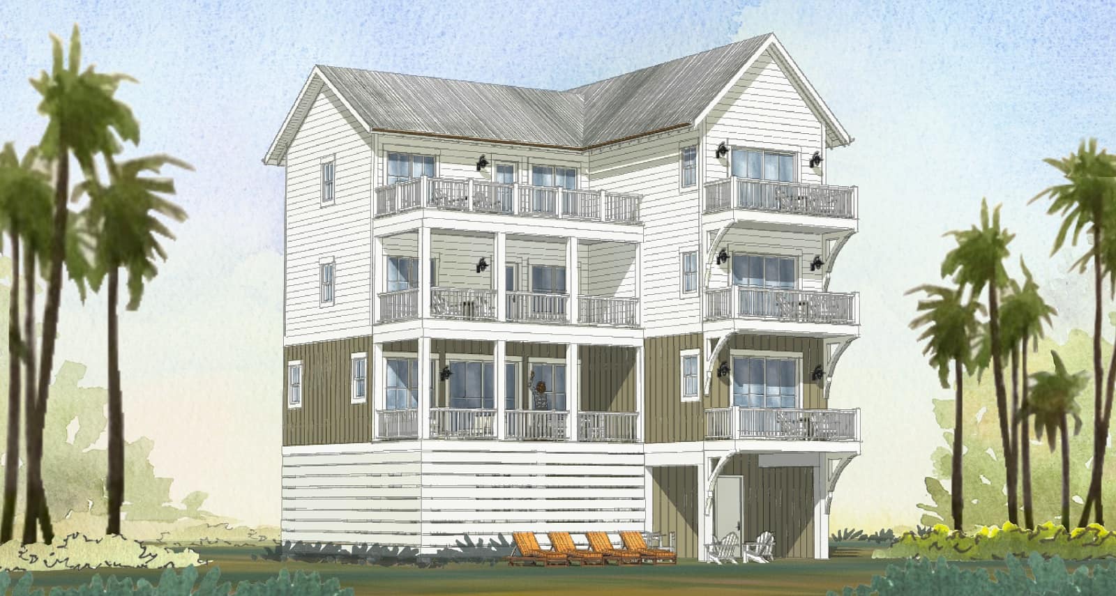 Front View of this 7-Bedroom,3577 Sq Ft Plan -168-1150