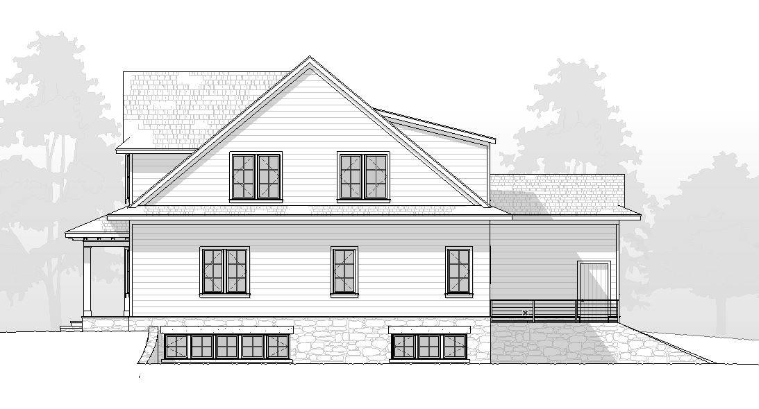 Home Plan Right Elevation of this 5-Bedroom,4239 Sq Ft Plan -168-1153