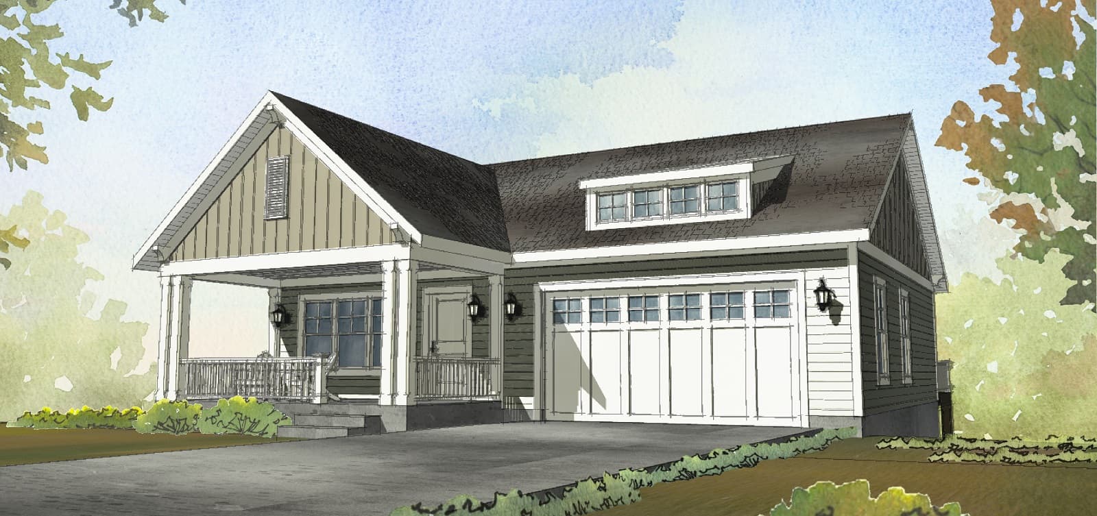 Front View of this 3-Bedroom,2572 Sq Ft Plan -168-1156