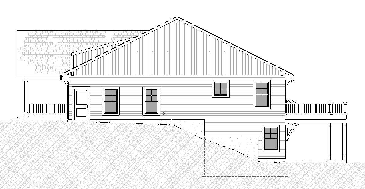 Home Plan Right Elevation of this 3-Bedroom,2572 Sq Ft Plan -168-1156