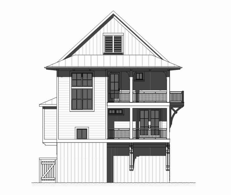 Home Plan Front Elevation of this 4-Bedroom,2593 Sq Ft Plan -168-1165