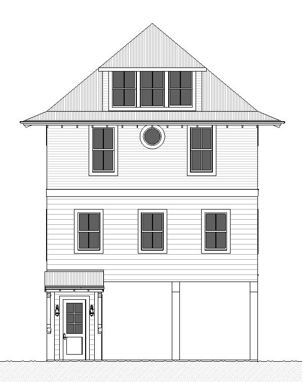 Home Plan Front Elevation of this 4-Bedroom,2582 Sq Ft Plan -168-1168
