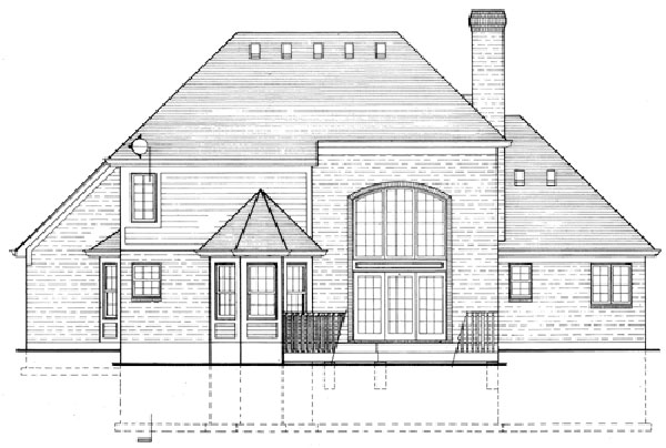 Home Plan Front Elevation of this 3-Bedroom,2101 Sq Ft Plan -169-1013