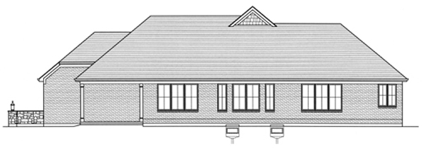 Home Plan Rear Elevation of this 3-Bedroom,2246 Sq Ft Plan -169-1022