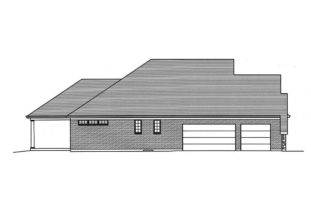 Home Plan Left Elevation of this 3-Bedroom,2252 Sq Ft Plan -169-1026