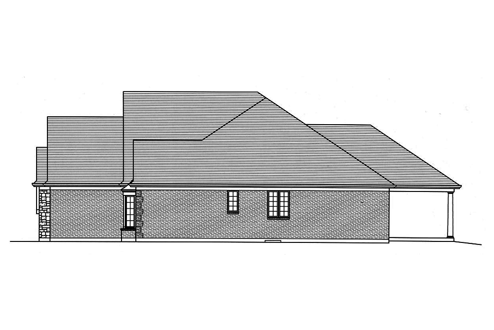 Home Plan Right Elevation of this 3-Bedroom,2252 Sq Ft Plan -169-1026