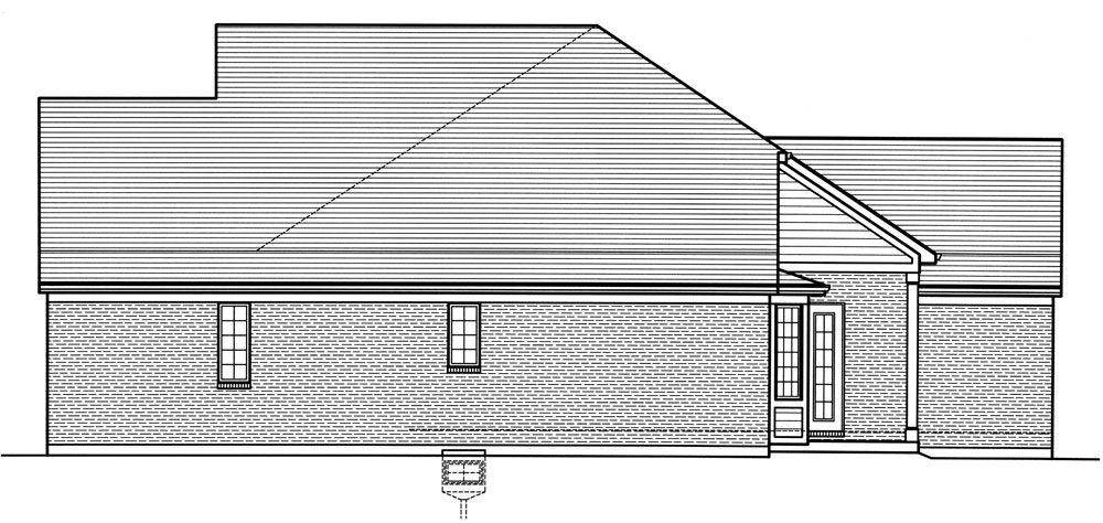 Home Plan Right Elevation of this 3-Bedroom,1946 Sq Ft Plan -169-1031
