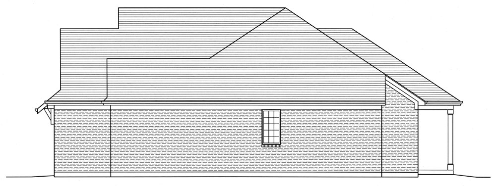 Home Plan Right Elevation of this 3-Bedroom,1741 Sq Ft Plan -169-1033