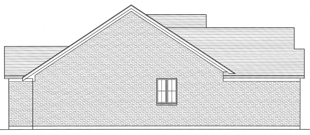 Home Plan Left Elevation of this 3-Bedroom,1818 Sq Ft Plan -169-1037