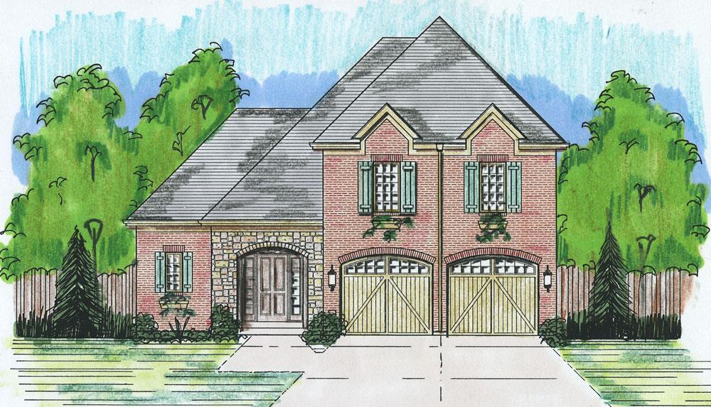 Front View of this 3-Bedroom, 1863 Sq Ft Plan - 169-1056