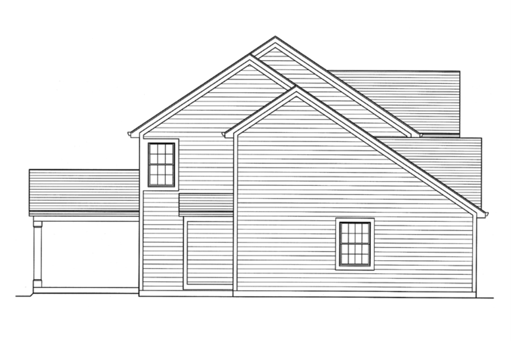Home Plan Right Elevation of this 4-Bedroom,2941 Sq Ft Plan -169-1108
