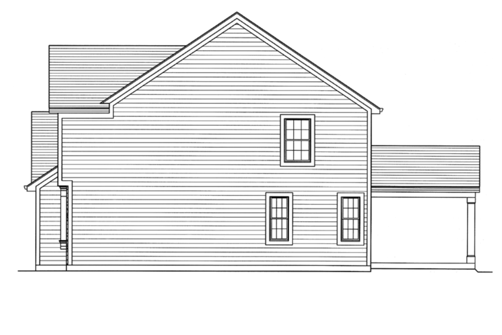 Home Plan Rear Elevation of this 4-Bedroom,2941 Sq Ft Plan -169-1108