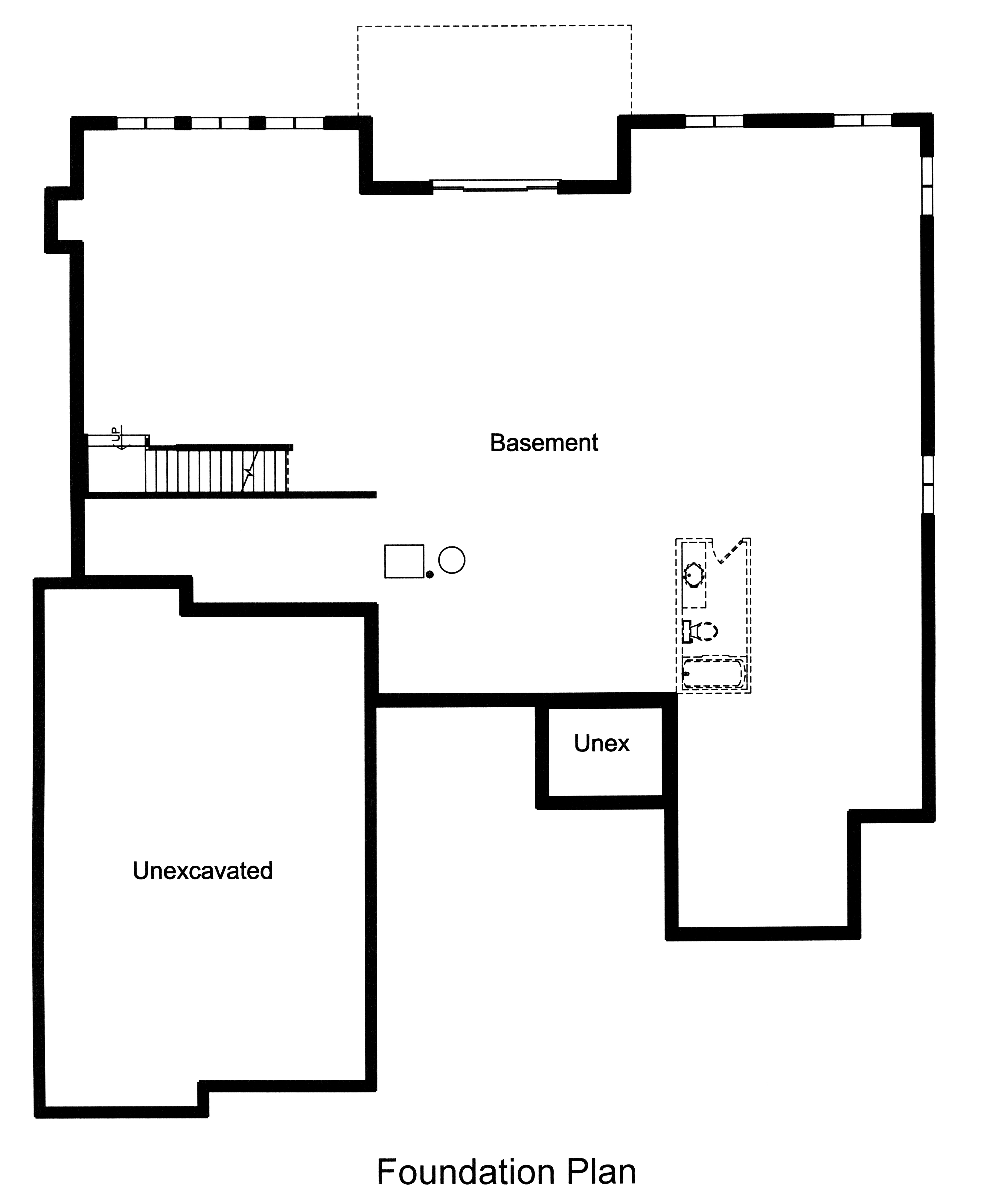 Floor Plan Basement of Luxury Plan #169-1109