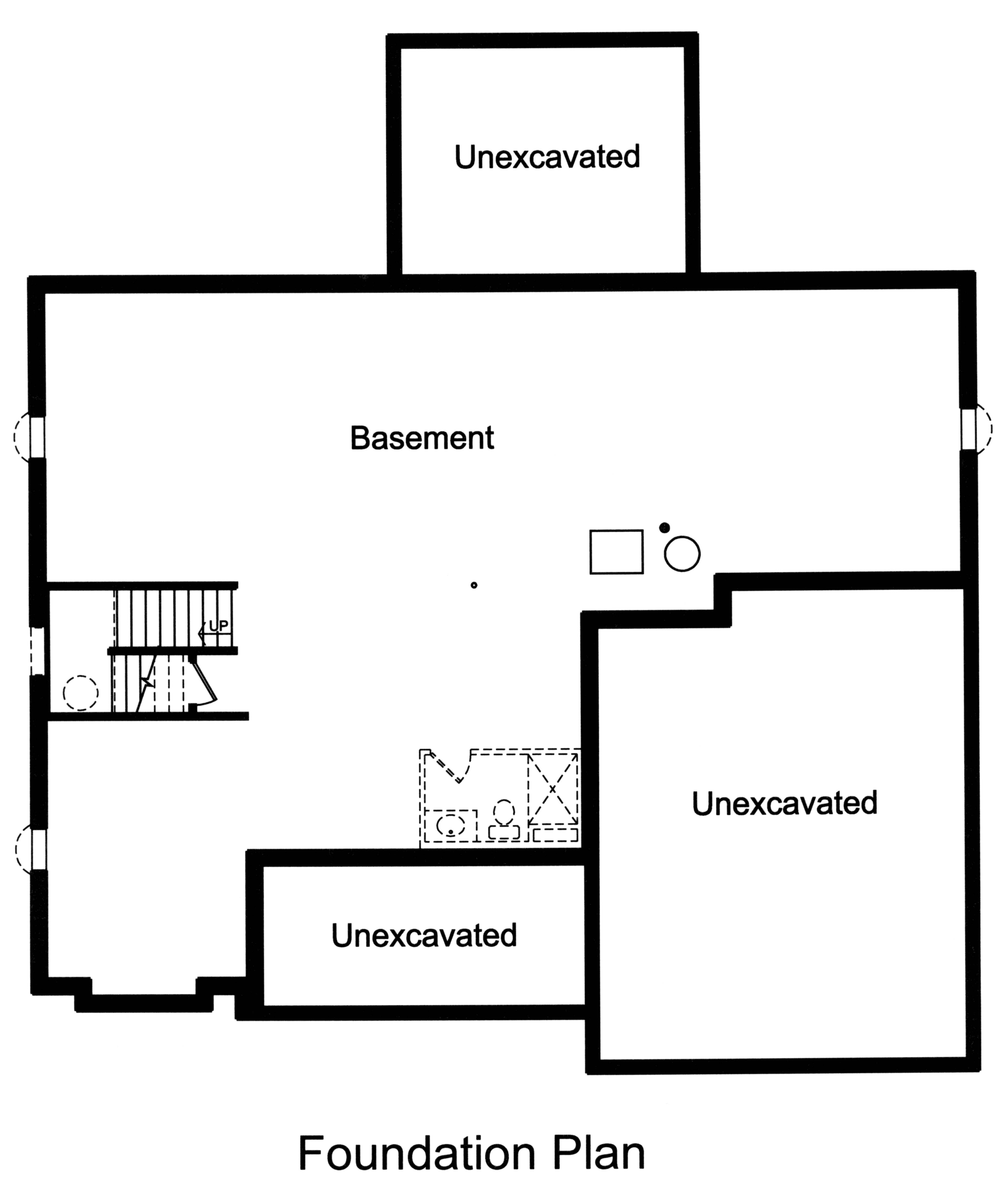 Floor Plan Basement of Luxury Plan #169-1112