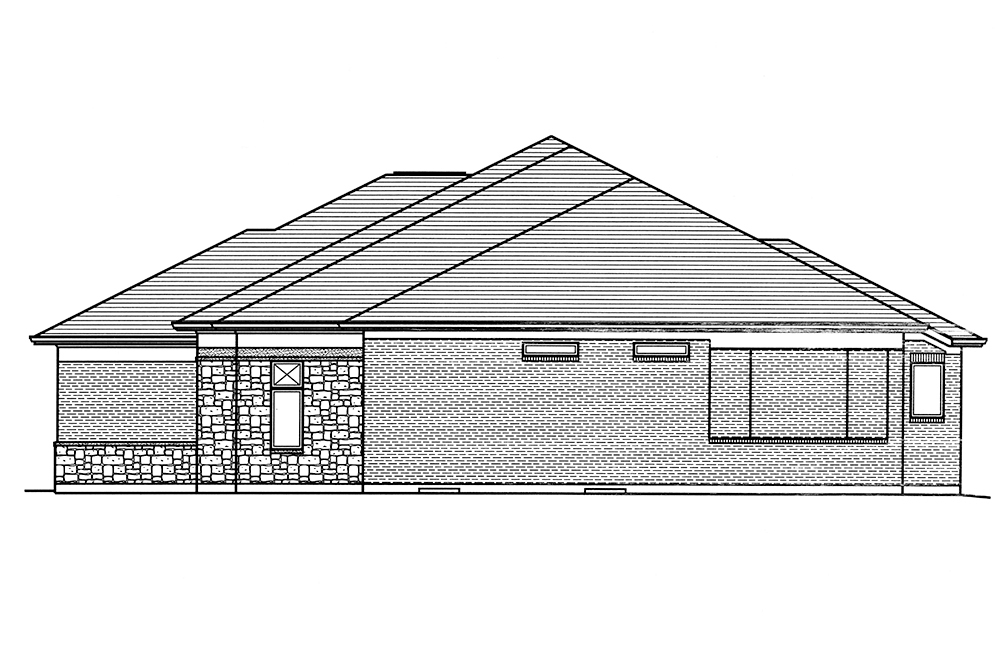 Home Plan Right Elevation of this 3-Bedroom,2099 Sq Ft Plan -169-1130