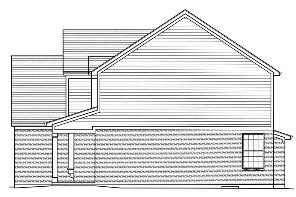 Home Plan Right Elevation of this 4-Bedroom,2645 Sq Ft Plan -169-1132