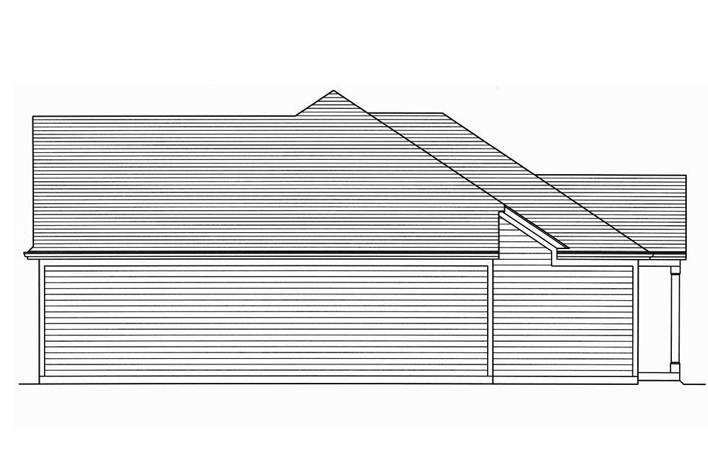Home Plan Right Elevation of this 3-Bedroom,1867 Sq Ft Plan -169-1139