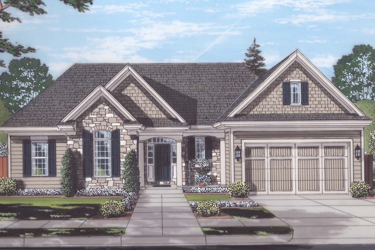 Front elevation of Traditional home (ThePlanCollection: House Plan #169-1139)