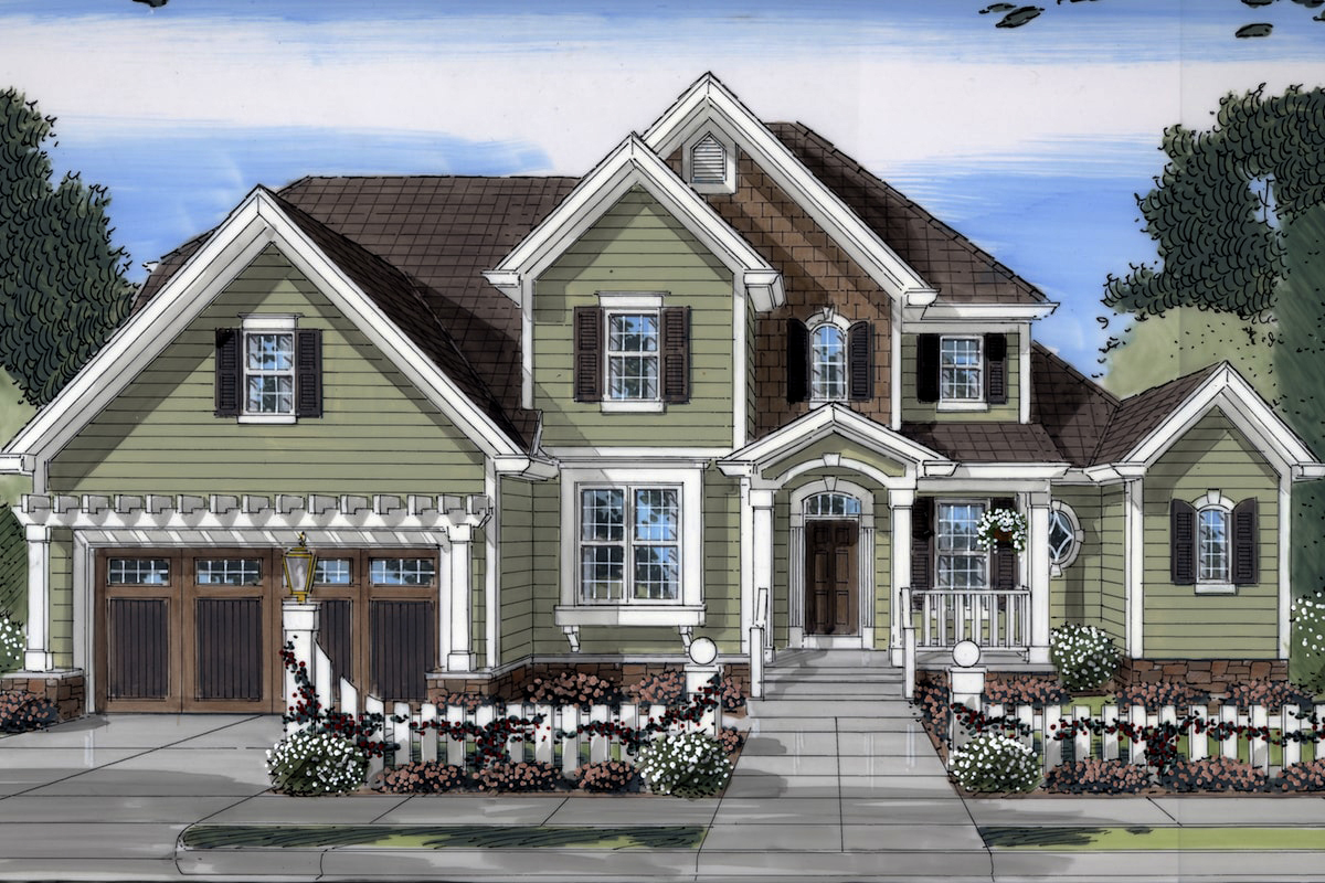Country style home plan (ThePlanCollection: House Plan #169-1144)