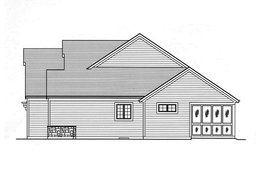Home Plan Right Elevation of this 4-Bedroom,2316 Sq Ft Plan -169-1149
