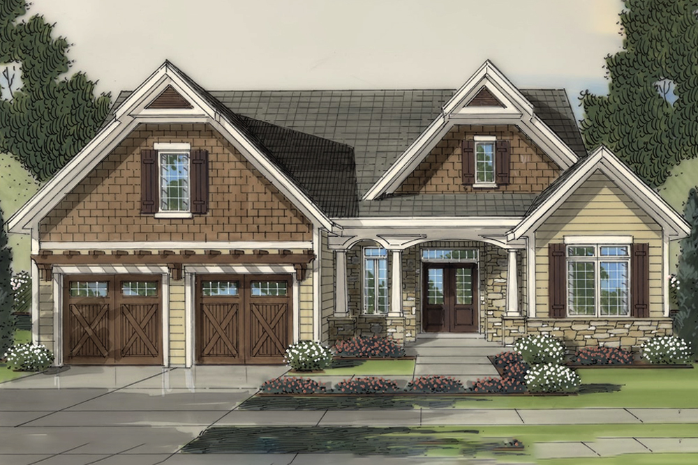 Cottage home plan (ThePlanCollection: House Plan #169-1149)