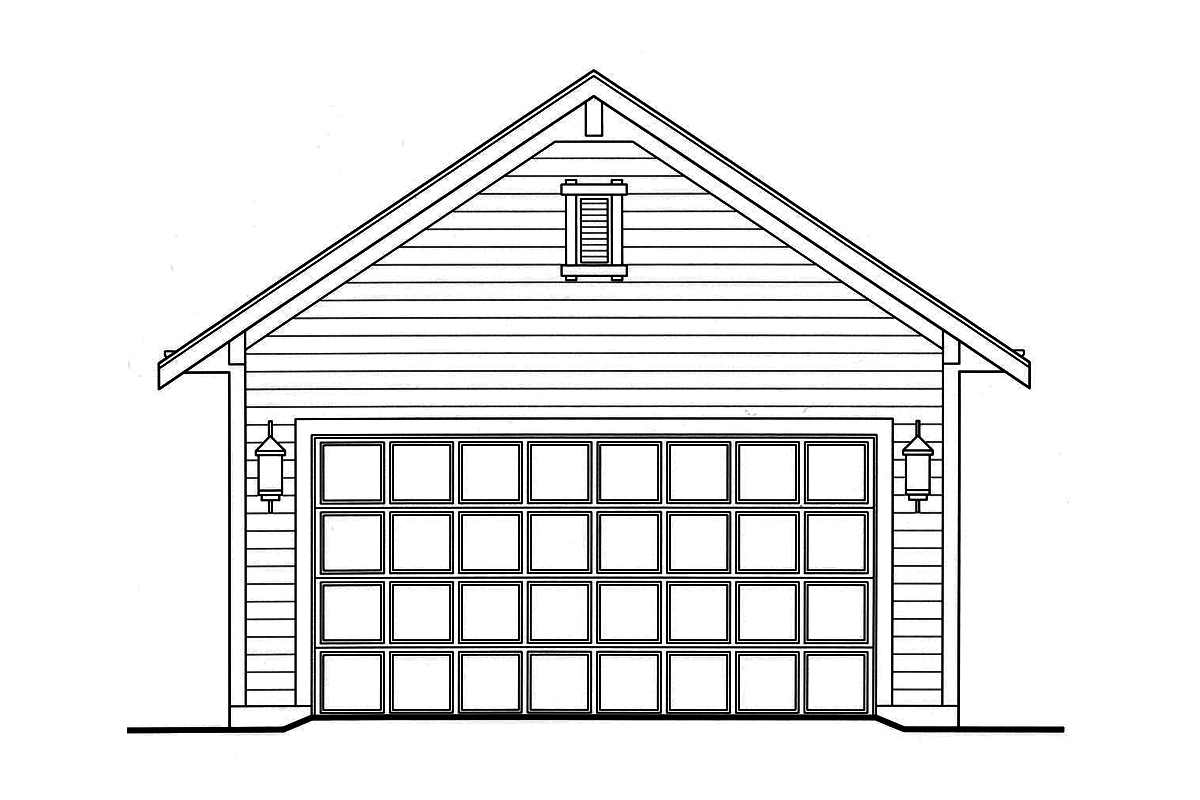 Front View of this 3-Bedroom, 1403 Sq Ft Plan - 169-1160