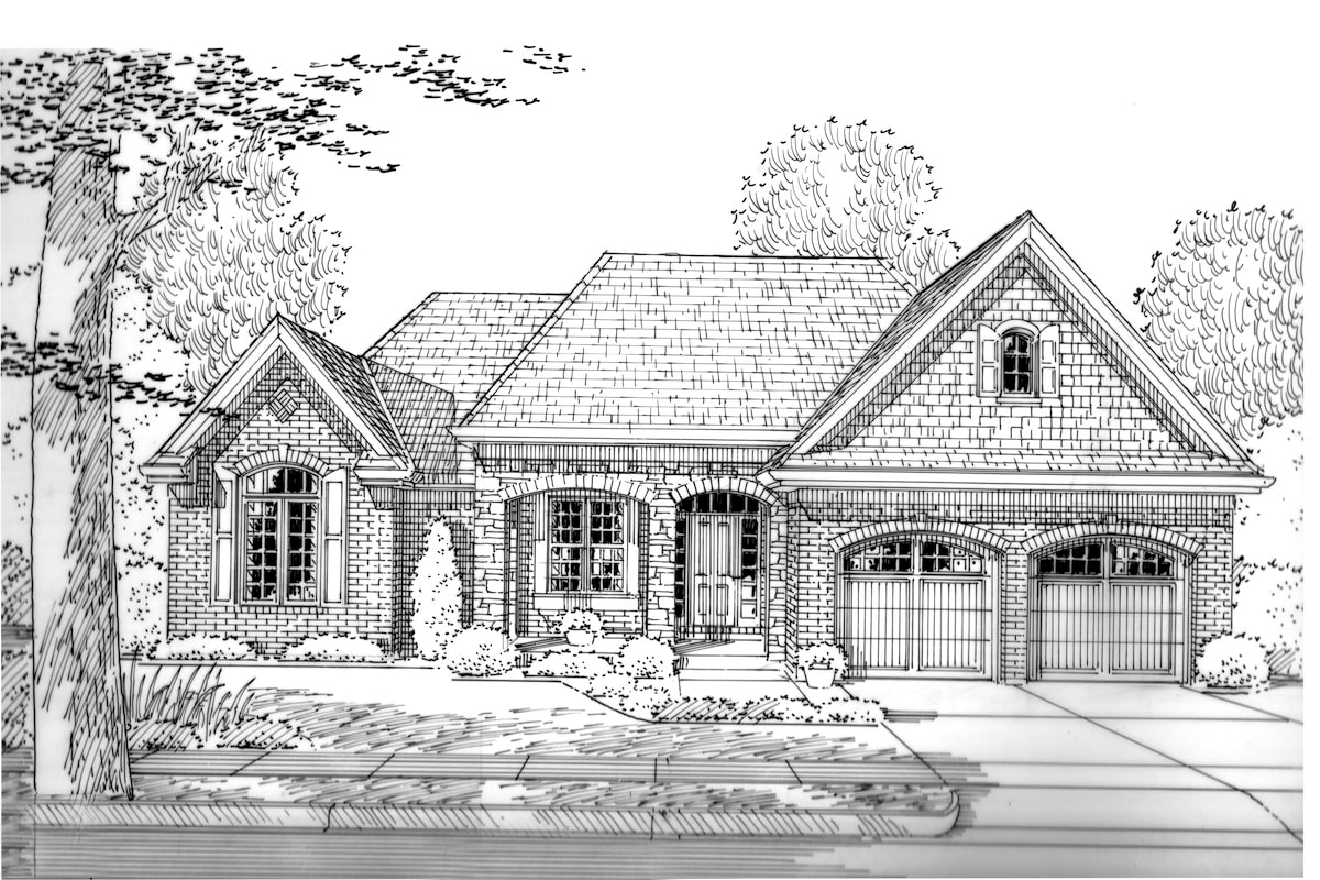 Front View of this 3-Bedroom, 1902 Sq Ft Plan - 169-1168