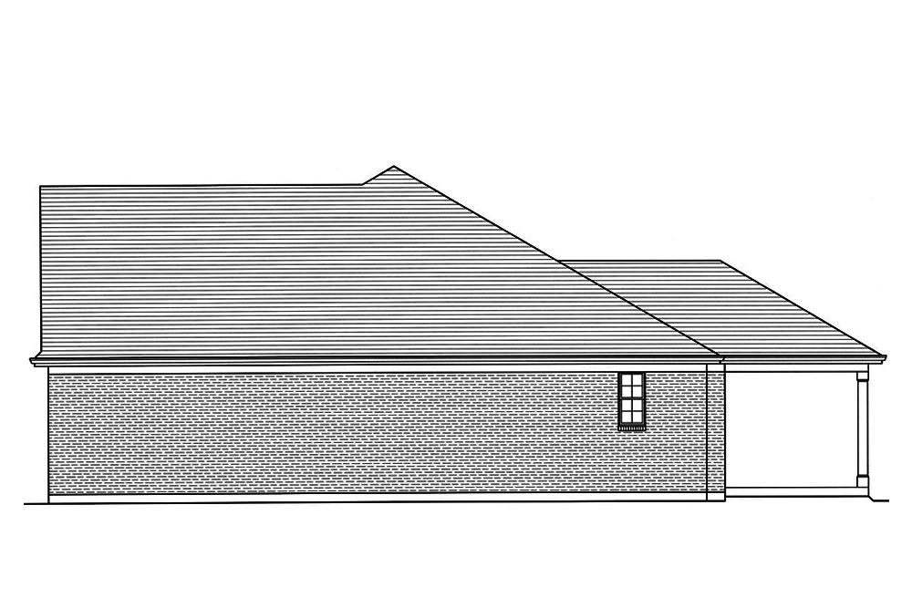 Home Plan Right Elevation of this 3-Bedroom,1902 Sq Ft Plan -169-1168