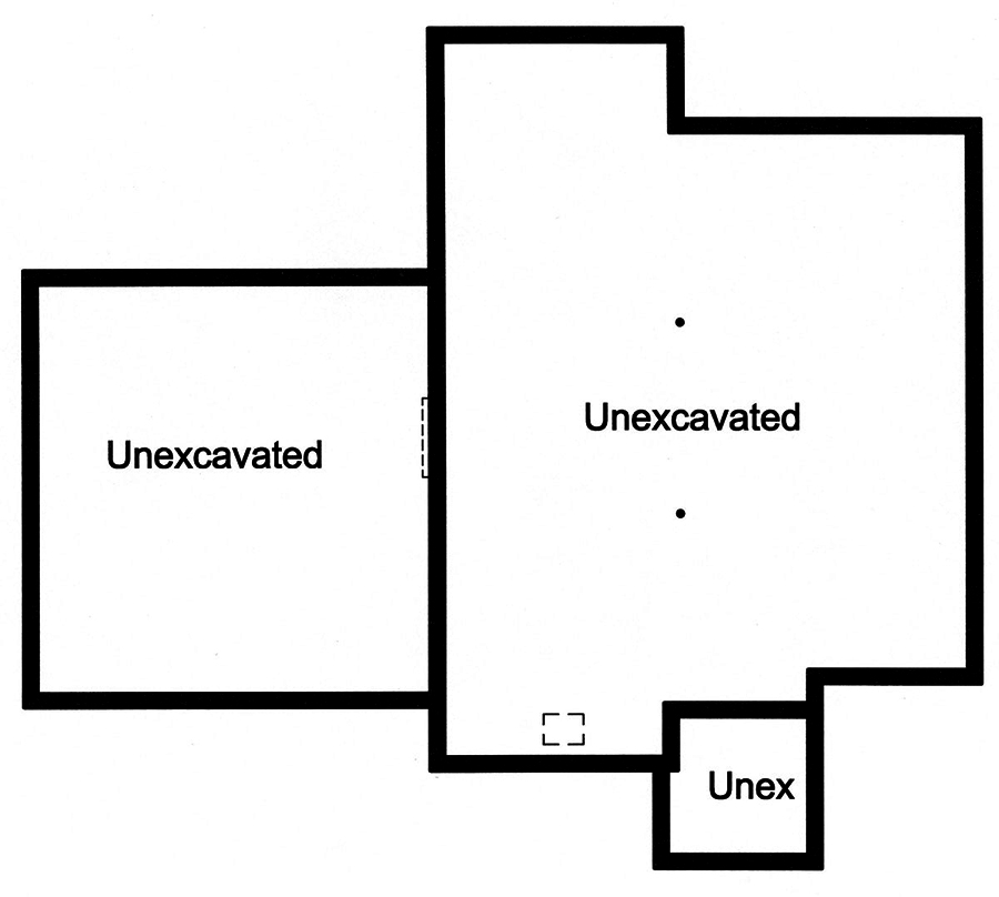Floor Plan Basement of Traditional Plan #169-1170