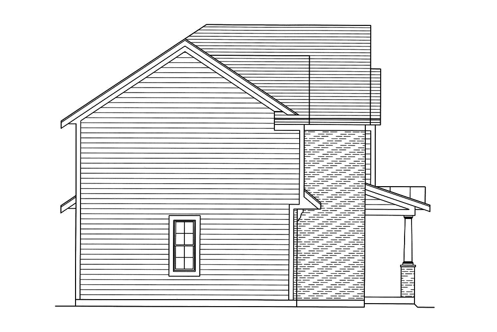Home Plan Left Elevation of this 3-Bedroom,1922 Sq Ft Plan -169-1172