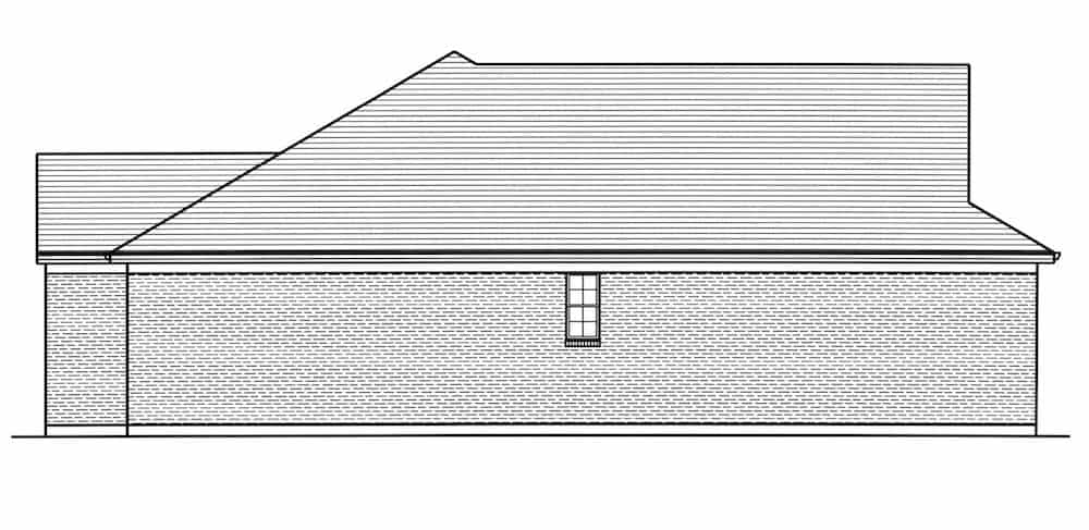 Home Plan Left Elevation of this 3-Bedroom,1971 Sq Ft Plan -169-1191