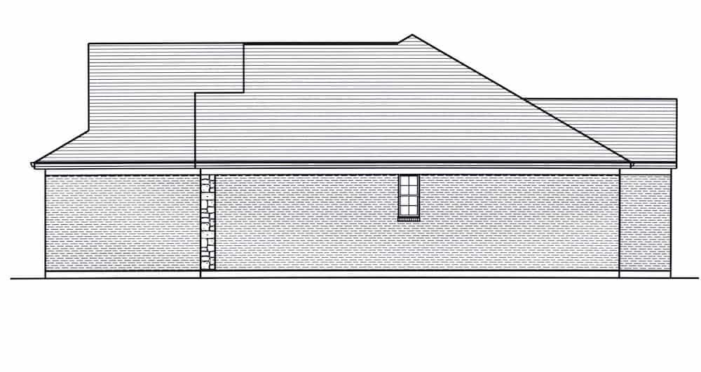 Home Plan Right Elevation of this 3-Bedroom,1971 Sq Ft Plan -169-1191