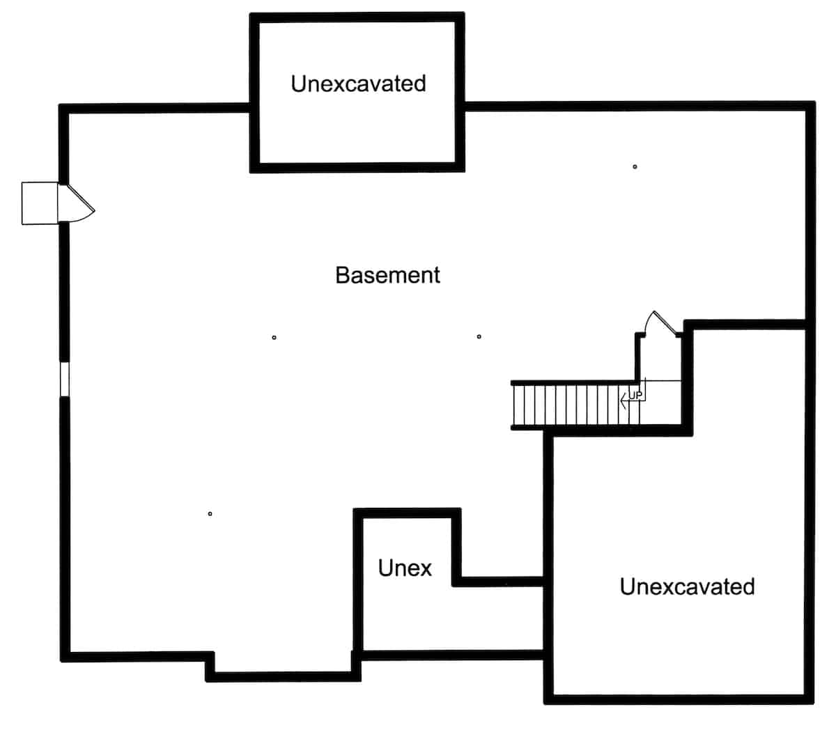 Basement of Acadian Plan #169-1196