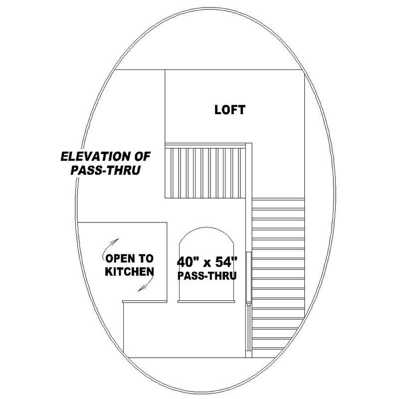 Floor Plan Bonus Room of Southern Plan #170-1138