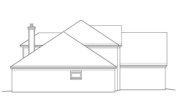 Home Plan Left Elevation of this 3-Bedroom,3068 Sq Ft Plan -170-1185