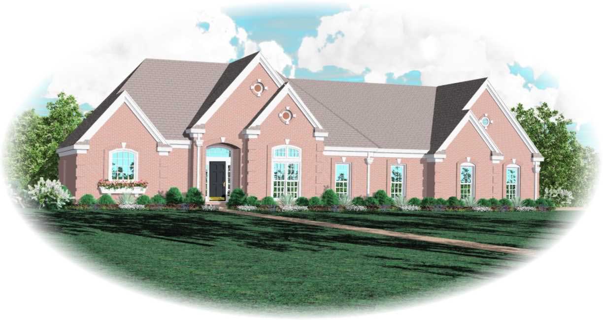 Front view of Cape Cod home (ThePlanCollection: House Plan #170-1274)