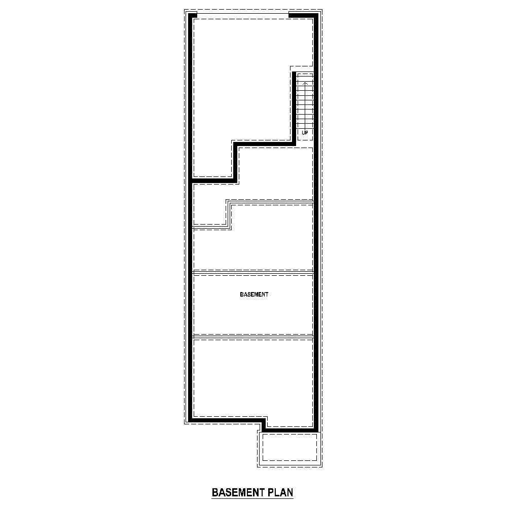 Floor Plan Basement of Vacation Homes Plan #170-1424