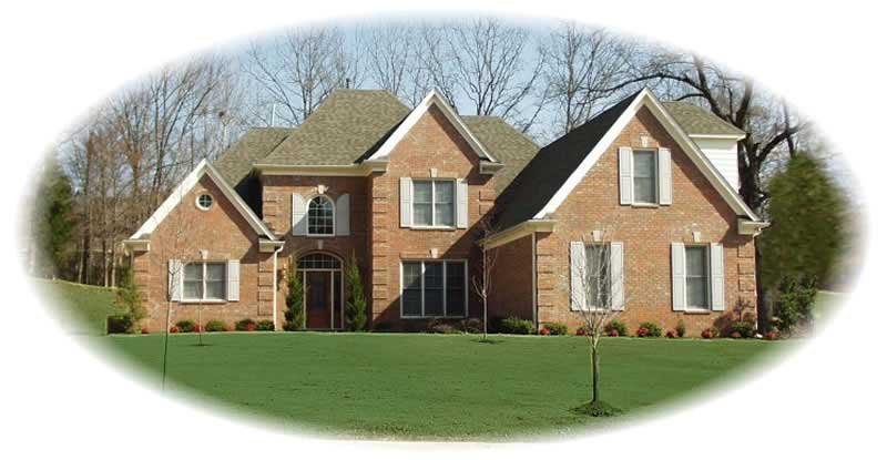 Front view of Southern home (ThePlanCollection: House Plan #170-1606)
