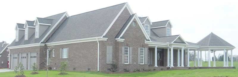 Home Plan Left Elevation of this 3-Bedroom,3618 Sq Ft Plan -170-1950