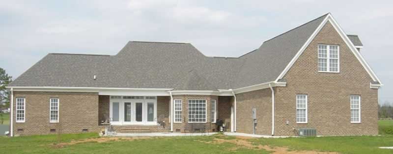 Home Plan Left Elevation of this 3-Bedroom,3618 Sq Ft Plan -170-1950