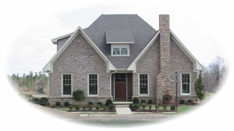 Front view of Craftsman home (ThePlanCollection: House Plan #170-1967)