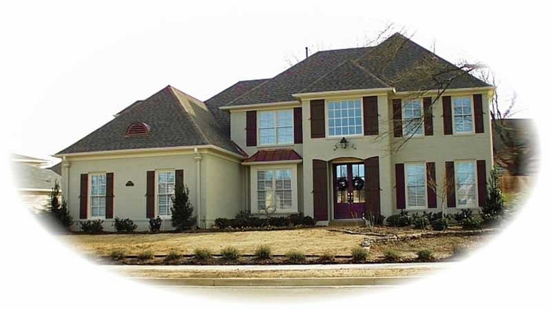 Front view of Luxury home (ThePlanCollection: House Plan #170-1978)