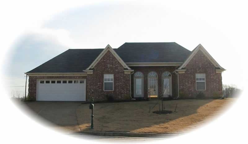 Front view of French home (ThePlanCollection: House Plan #170-2049)